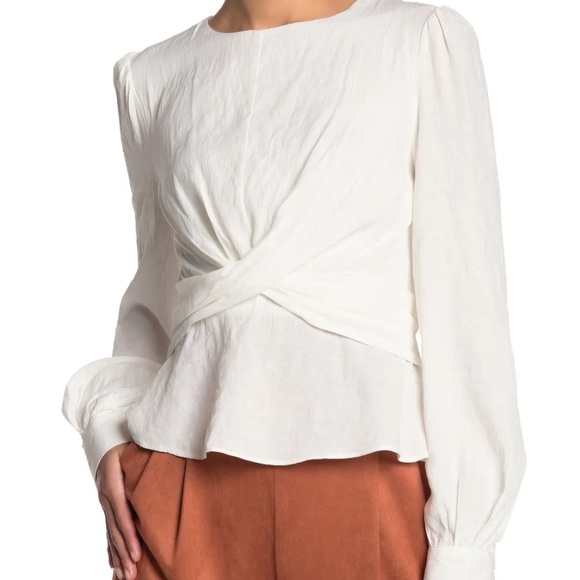 DO+BE Tops - DO + BE // High Neck Knot Front Blouse